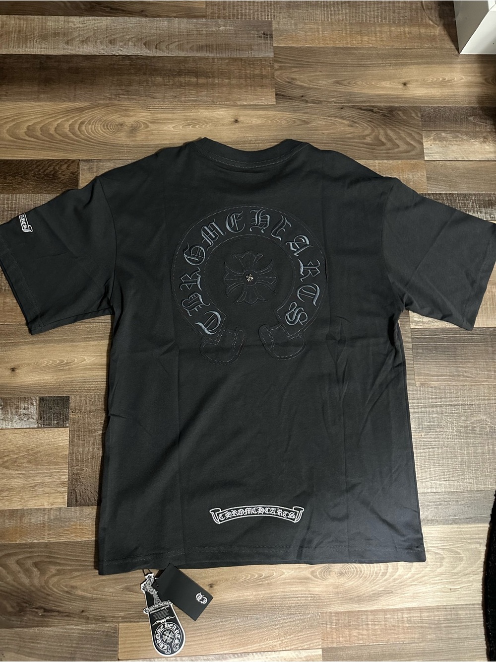 Chrome Hearts Grey Graphic Logo T-Shirt